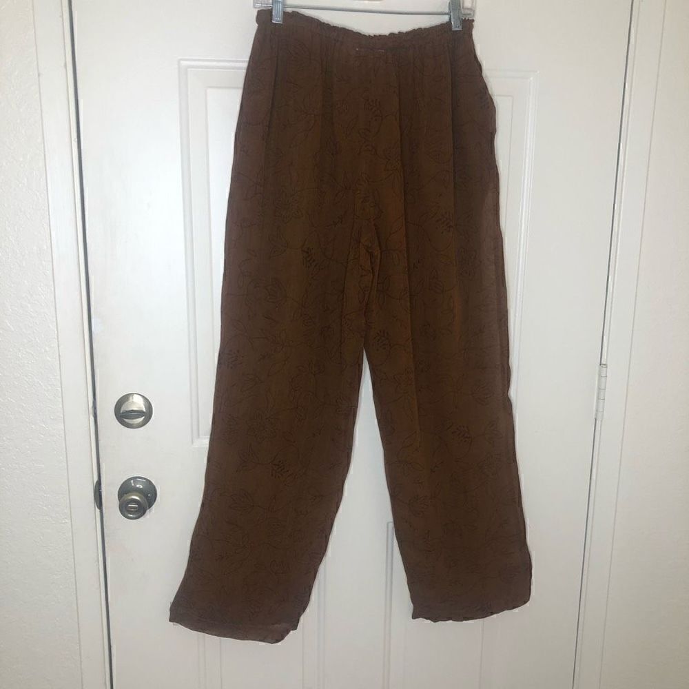 Cache Three Piece Brown and Gold Boho Tunic and Harem Pants - Picture 8 of 16